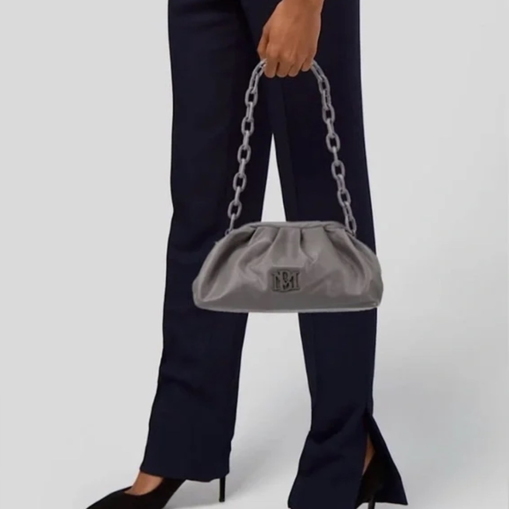Badgley Mischka Wrapped Frame Clutch - Gray